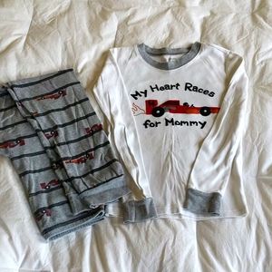 Gymboree Boys  Race Car pj sz 10